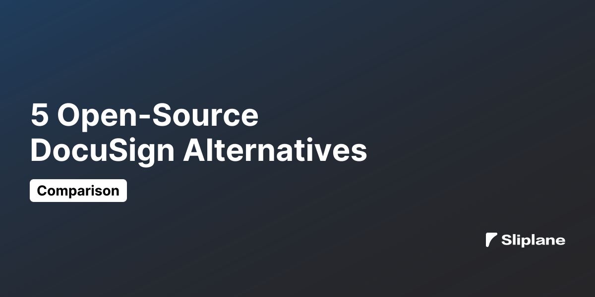 5 Open-Source DocuSign Alternatives